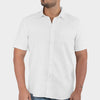 Camisa casual manga corta  con bolsillo para hombre